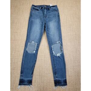 Abercrombie‎ & Fitch Jeans Womens 29/8 Simone High Rise Super Skinny Busted Knee